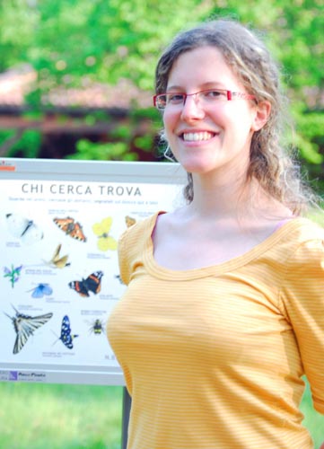 Cathrine, studentessa al Parco Pineta 